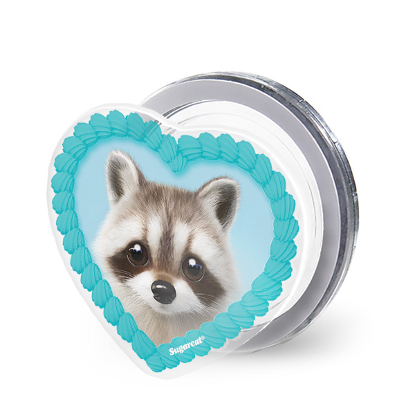 Nugulman the Raccoon MyHeart Acrylic Magnet Tok (for MagSafe)