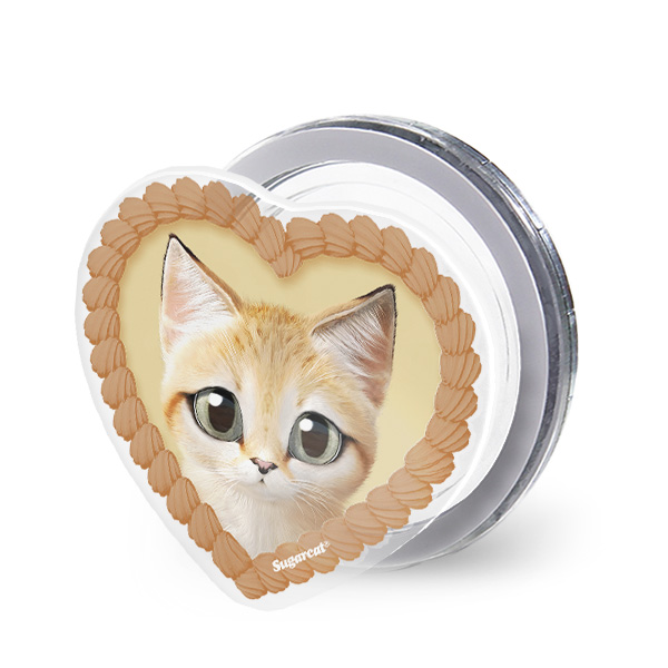Sandy the Sand cat MyHeart Acrylic Magnet Tok (for MagSafe)