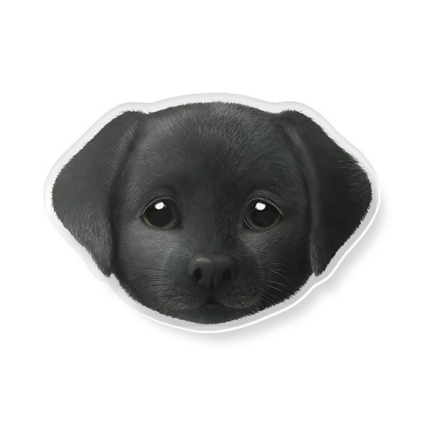 Pepper the Labrador Retriever Face Acrylic Tok