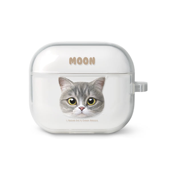 Moon the British Cat Face AirPods 3 TPU Case