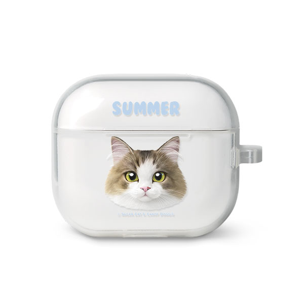 Summer the Norwegian Froest Face AirPods 3 TPU Case