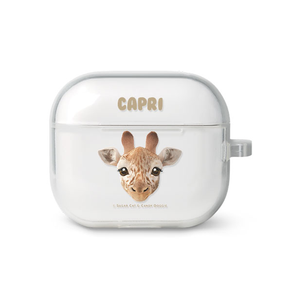 Capri the Giraffe Face AirPods 3 TPU Case