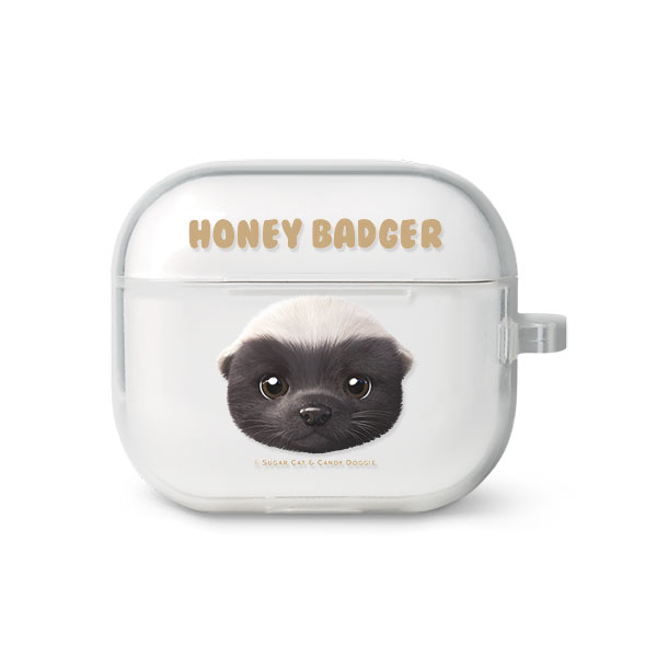 Honey Badger Face AirPods 3 TPU Case