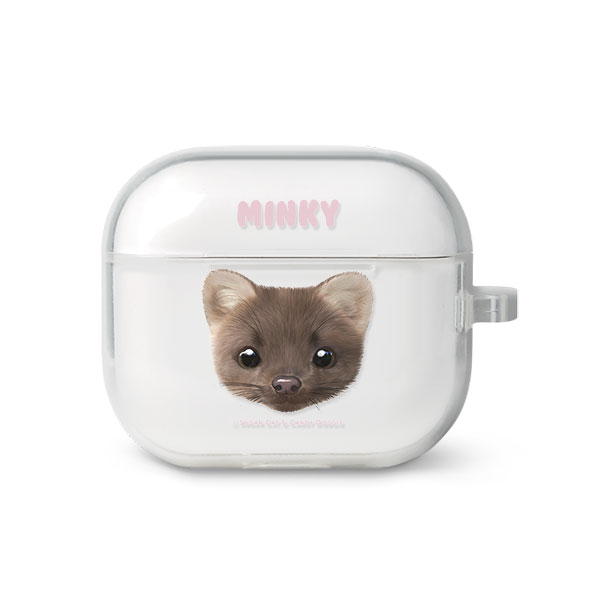 Minky the American Mink Face AirPods 3 TPU Case