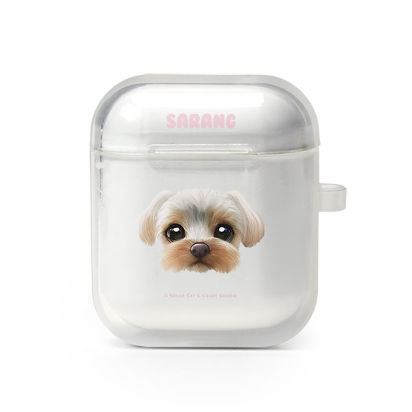 Sarang the Yorkshire Terrier Face AirPod TPU Case