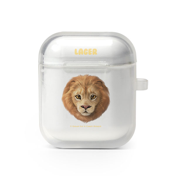 Lager the Lion Face AirPod TPU Case