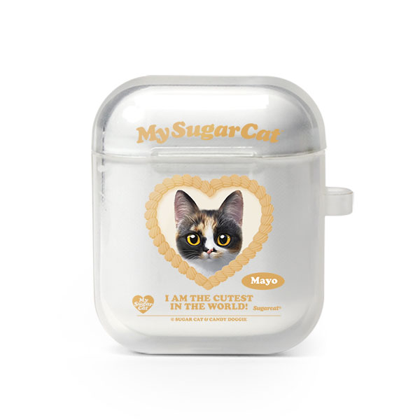 Mayo the Tricolor cat MyHeart AirPod TPU Case