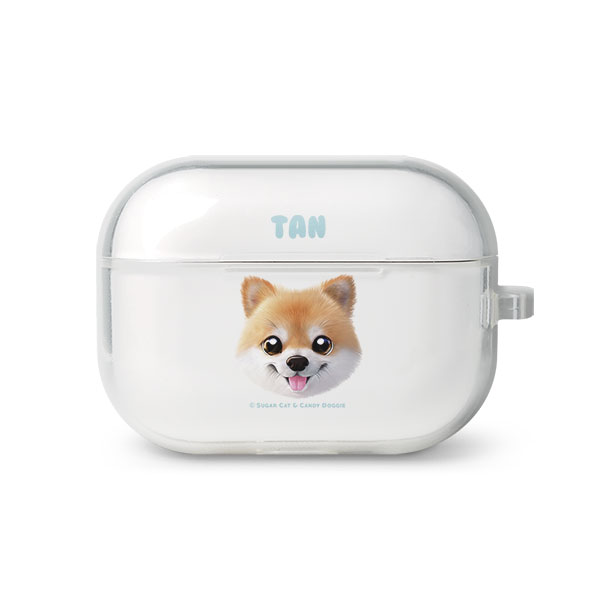 Tan the Pomeranian Face AirPod Pro TPU Case