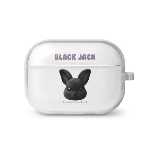 Black Jack the Rabbit Face AirPod Pro TPU Case