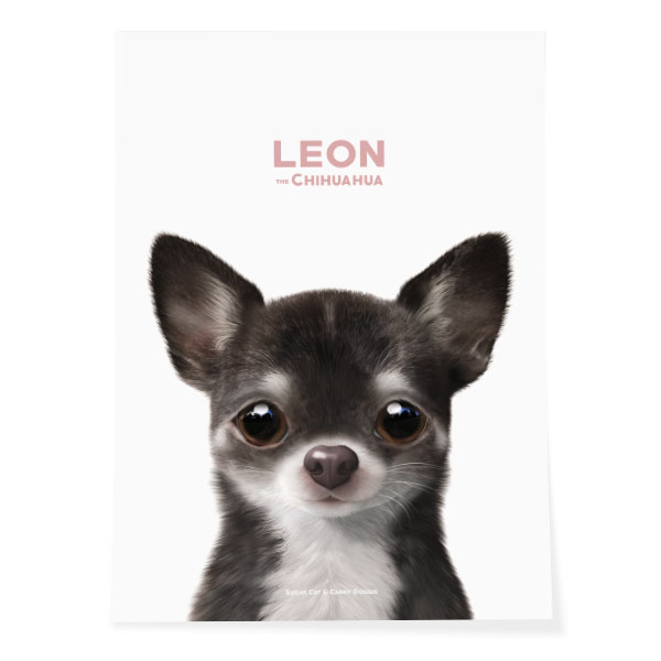 Leon the Chihuahua Art Poster