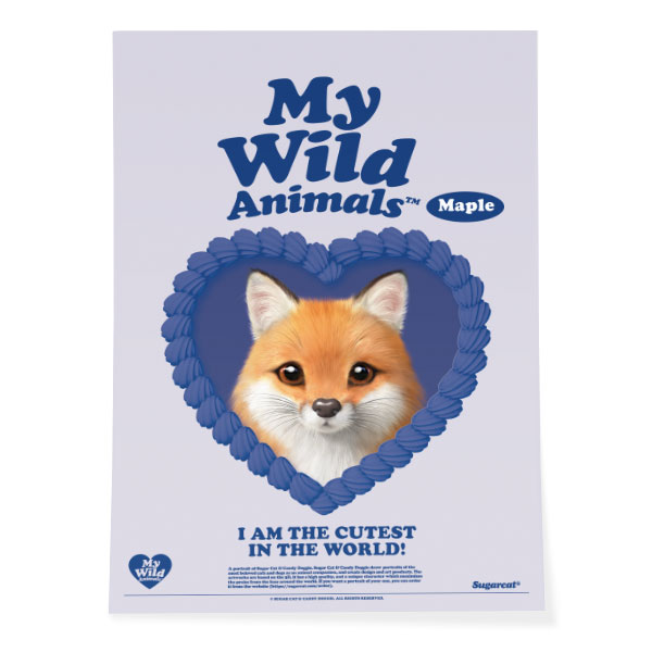 Maple the Red Fox MyHeart Art Poster
