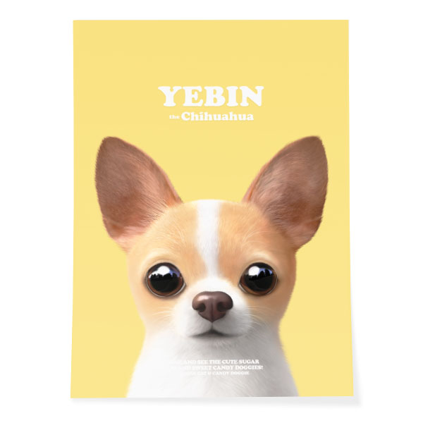 Yebin the Chihuahua Retro Art Poster