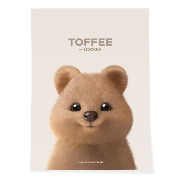Toffee the Quokka Art Poster