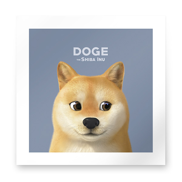 Doge the Shiba Inu Art Print