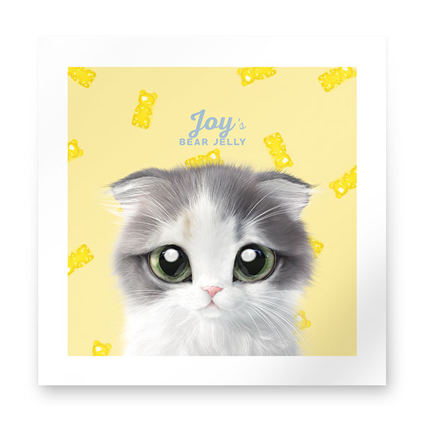 Joy the Kitten’s Gummy Baers Jelly Art Print