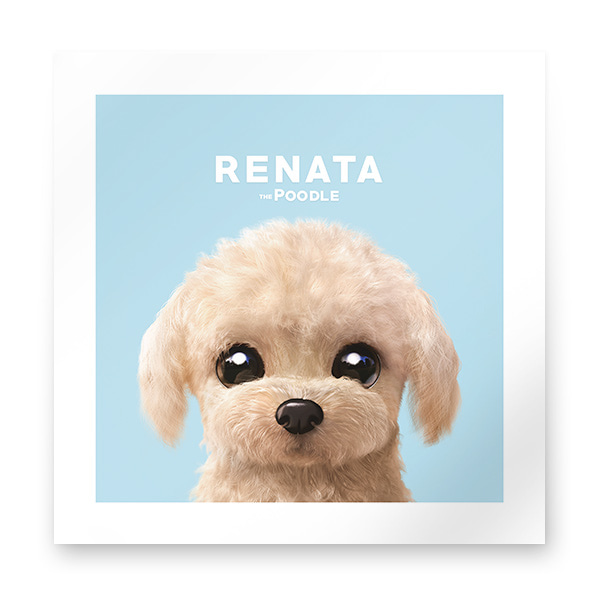 Renata the Poodle Art Print