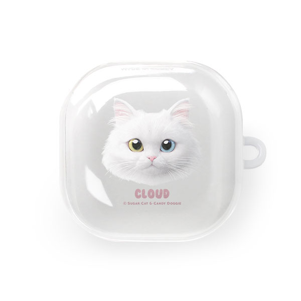 Cloud the Persian Cat Face Buds Pro/Live TPU Case