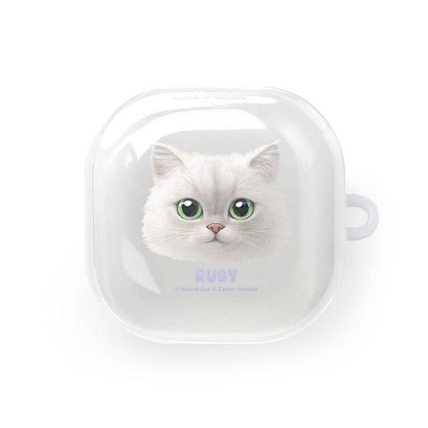 Ruby the Persian Face Buds Pro/Live TPU Case