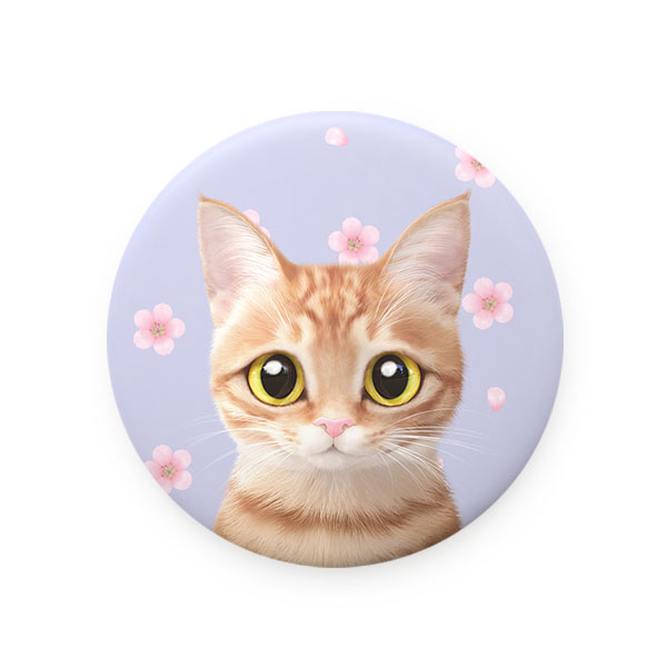 Ssol’s Cherry Blossom Mirror Button