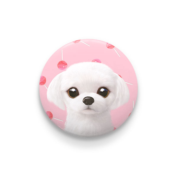 Doori’s Strawberry Candy Pin/Magnet Button