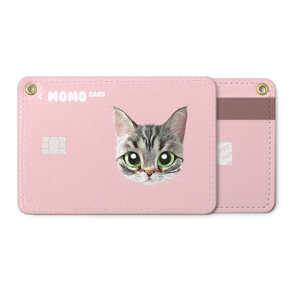 Momo the American shorthair cat Face Card Holder