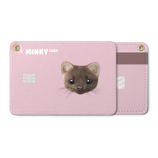 Minky the American Mink Face Card Holder