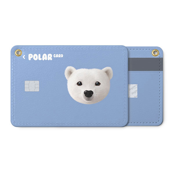 Polar the Polar Bear Face Card Holder