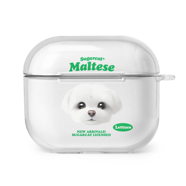 Lettuce the Meltese TypeFace AirPods 3 Clear Hard Case