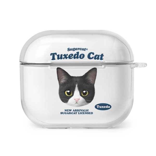 Tuxedo TypeFace AirPods 3 Clear Hard Case