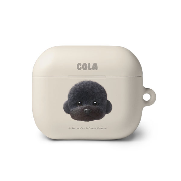 Cola the Medium Poodle Face AirPods 3 Hard Case