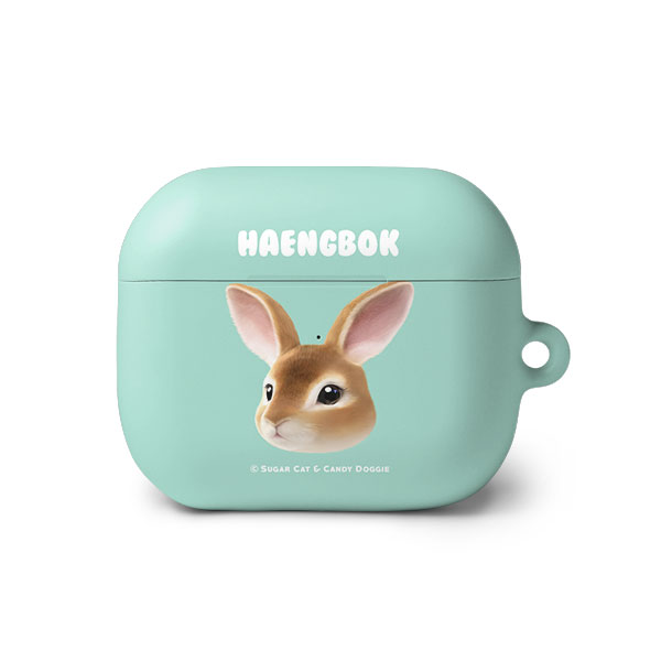 Haengbok the Rex Rabbit Face AirPods 3 Hard Case