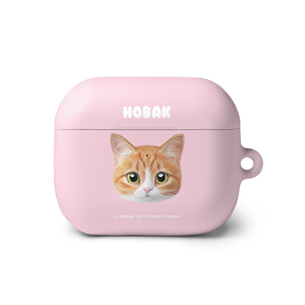 Hobak the Cheese Tabby Face AirPods 3 Hard Case