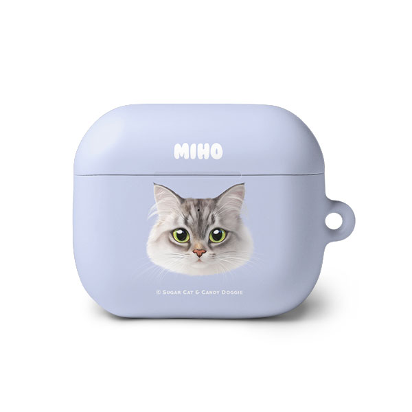 Miho the Norwegian Forest Face AirPods 3 Hard Case