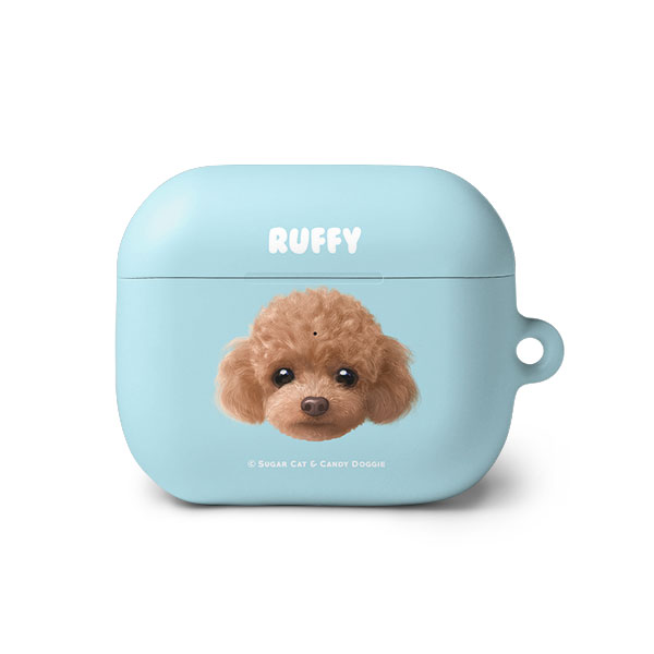 Ruffy the Poodle Face AirPods 3 Hard Case