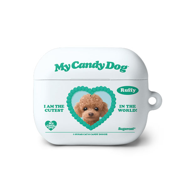 Ruffy the Poodle MyHeart AirPods 3 Hard Case