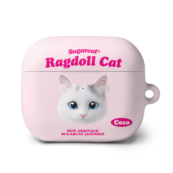 Coco the Ragdoll TypeFace AirPods 3 Hard Case