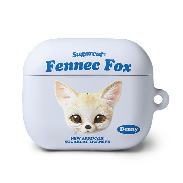Denny the Fennec fox TypeFace AirPods 3 Hard Case