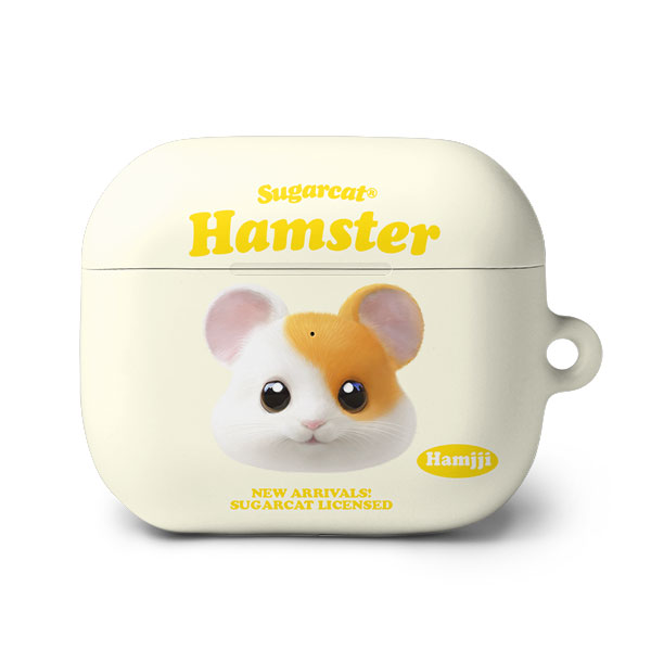 Hamjji the Hamster TypeFace AirPods 3 Hard Case