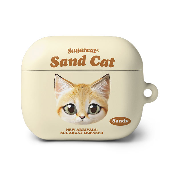 Sandy the Sand cat TypeFace AirPods 3 Hard Case