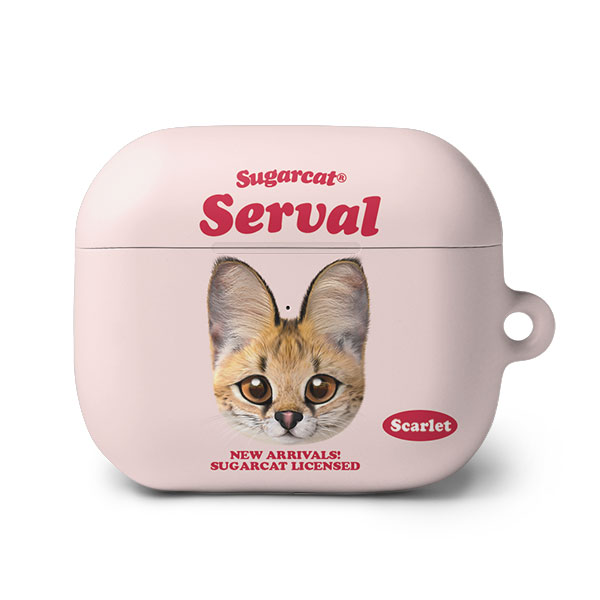Scarlet the Serval TypeFace AirPods 3 Hard Case