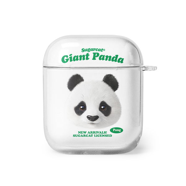 Pang the Giant Panda TypeFace AirPod Clear Hard Case