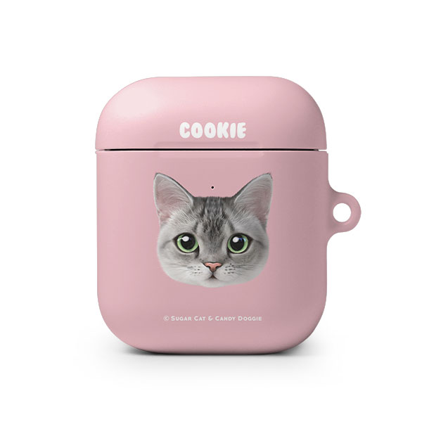 Cookie the American Shorthair Face AirPod Hard Case