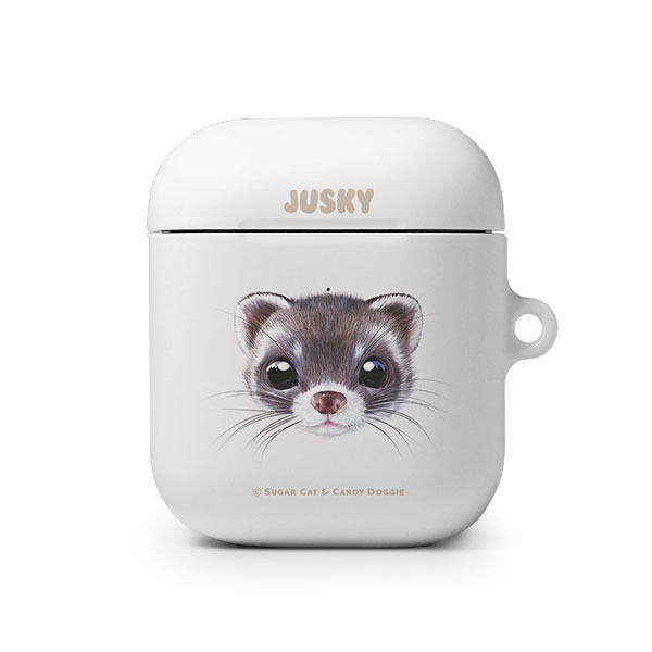 Jusky the Ferret Face AirPod Hard Case