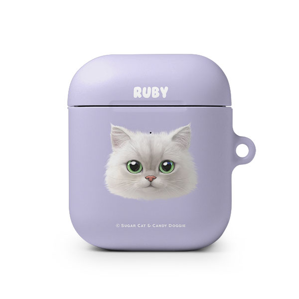 Ruby the Persian Face AirPod Hard Case