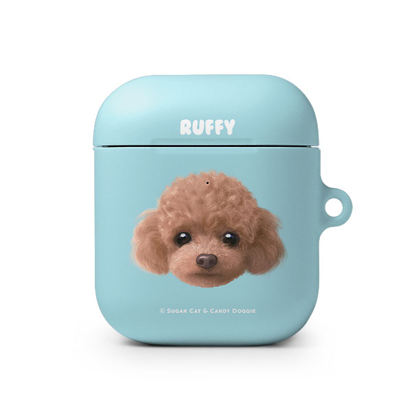 Ruffy the Poodle Face AirPod Hard Case