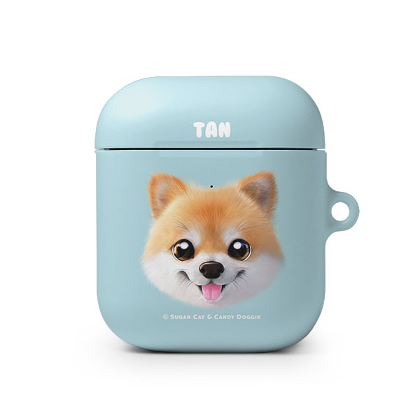 Tan the Pomeranian Face AirPod Hard Case