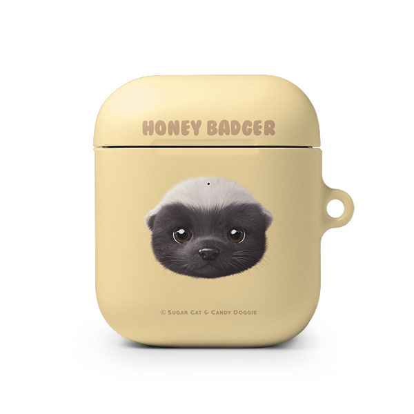 Honey Badger Face AirPod Hard Case