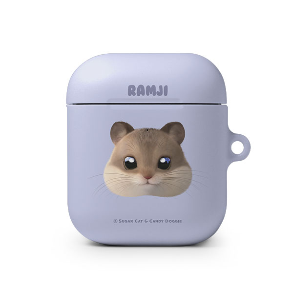 Ramji the Hamster Face AirPod Hard Case