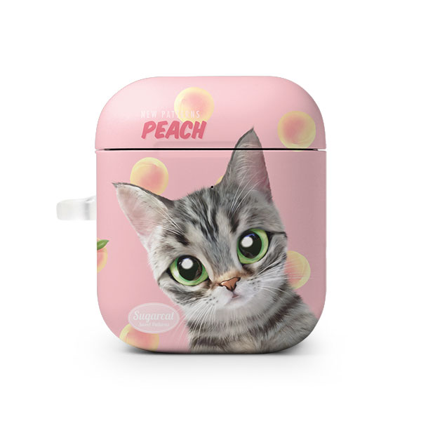 Momo the American shorthair cat’s Peach New Patterns AirPod Hard Case