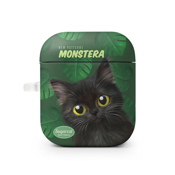 Ruru the Kitten’s Monstera New Patterns AirPod Hard Case